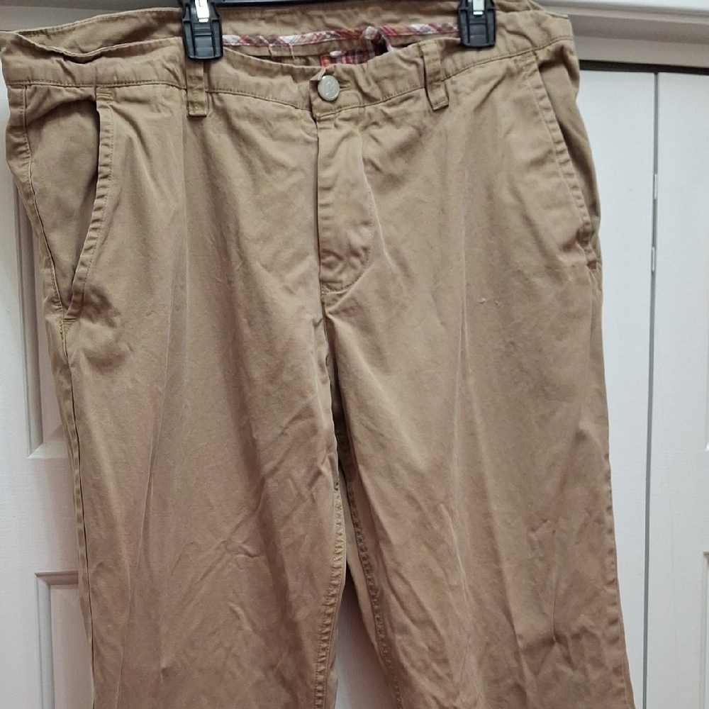 Men's Bonobos 36 36 Athletic Bootcut Tan Khaki Pants